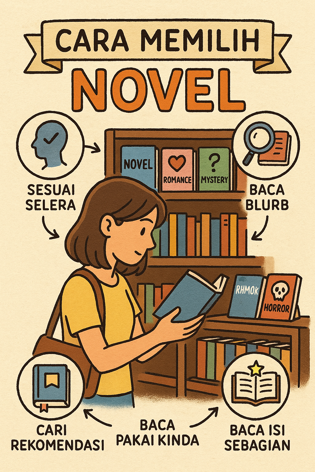 Tips Memilih Novel